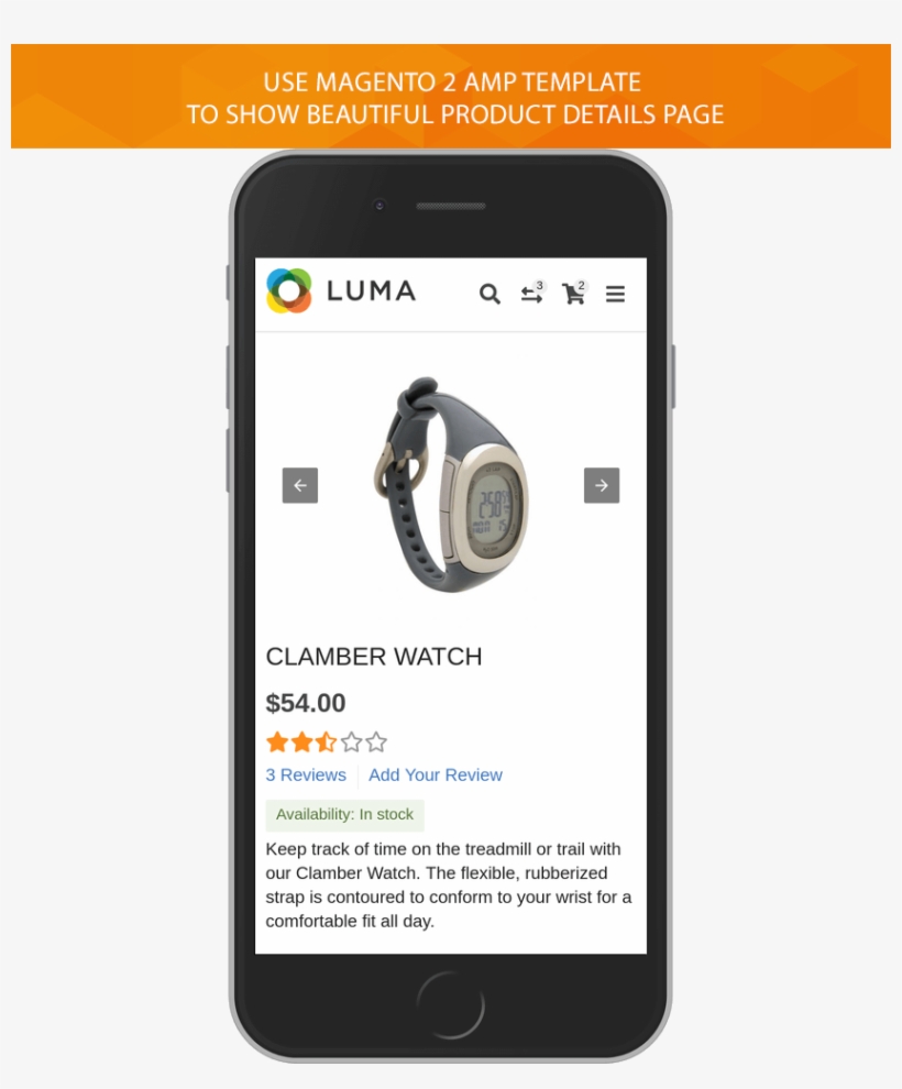 M2 Accelerated Mobile Pages For Magento - Magento Mobile First Luma, transparent png download