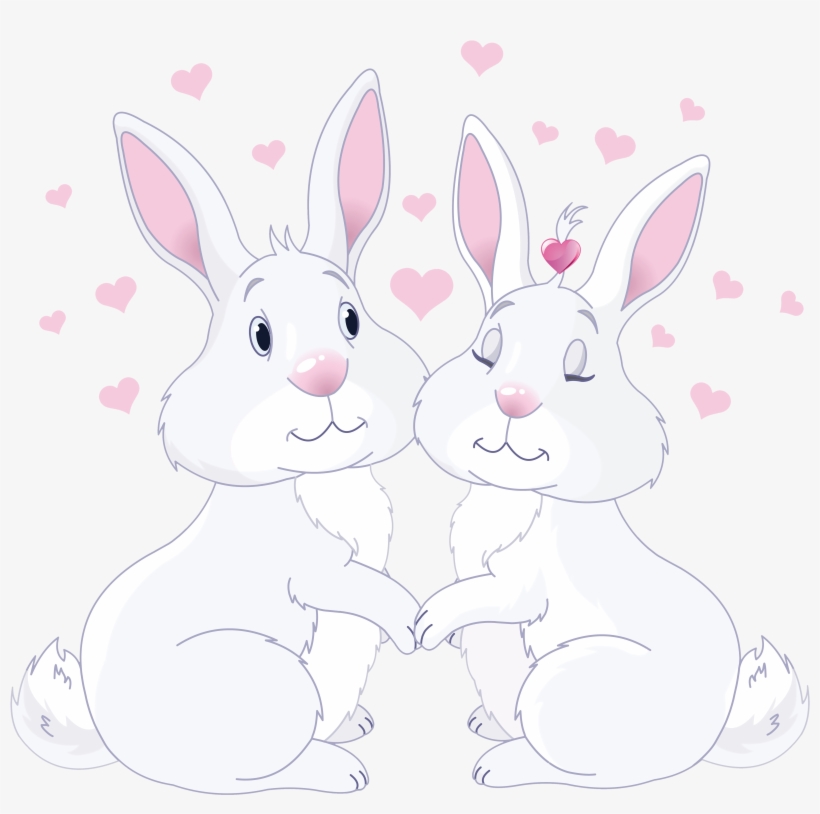 Niedliche Häschen In Der Liebe Grußkarte, transparent png download