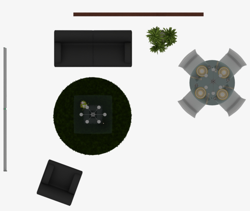 Muebles Milano 2 - Mobiliario En Planta Png, transparent png download