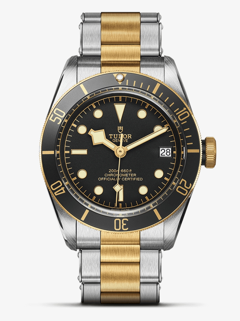 Steel And Yellow Gold Bracelet - Tudor Heritage Black Bay S&g, transparent png download
