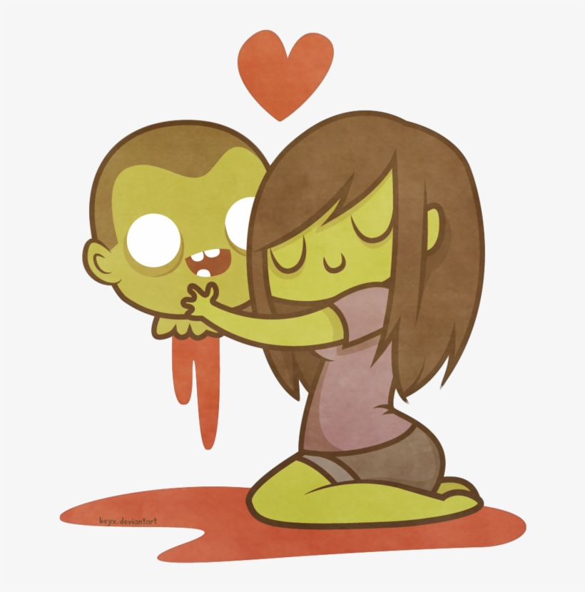 For My Valentine - Cute Zombie Love, transparent png download