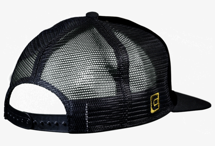 Snapback Trucker Hat Black/gold - Trucker Hat, transparent png download