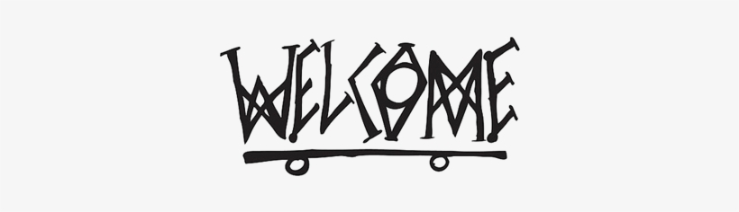 Welcome Skateboards Tasmanian Angel - Welcome Skateboards Scrawl Skateboard Sticker 18cm, transparent png download
