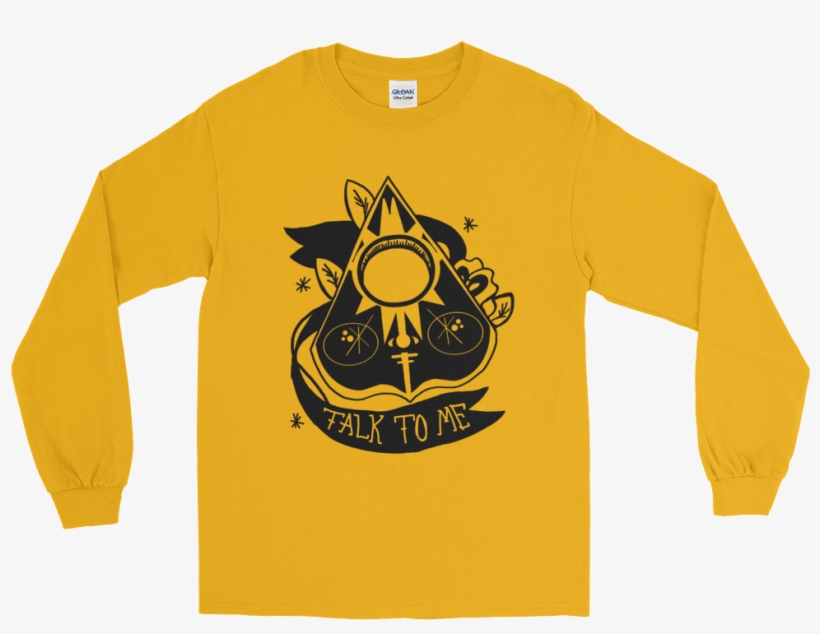These Were Halloween Planchette Tees For The Company - Yellow Mustard Long Sleeve Top, transparent png download