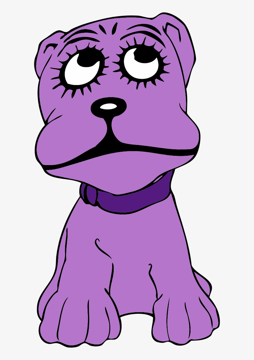 Vector Clip Art - Cartoon Dog Shower Curtain, transparent png download