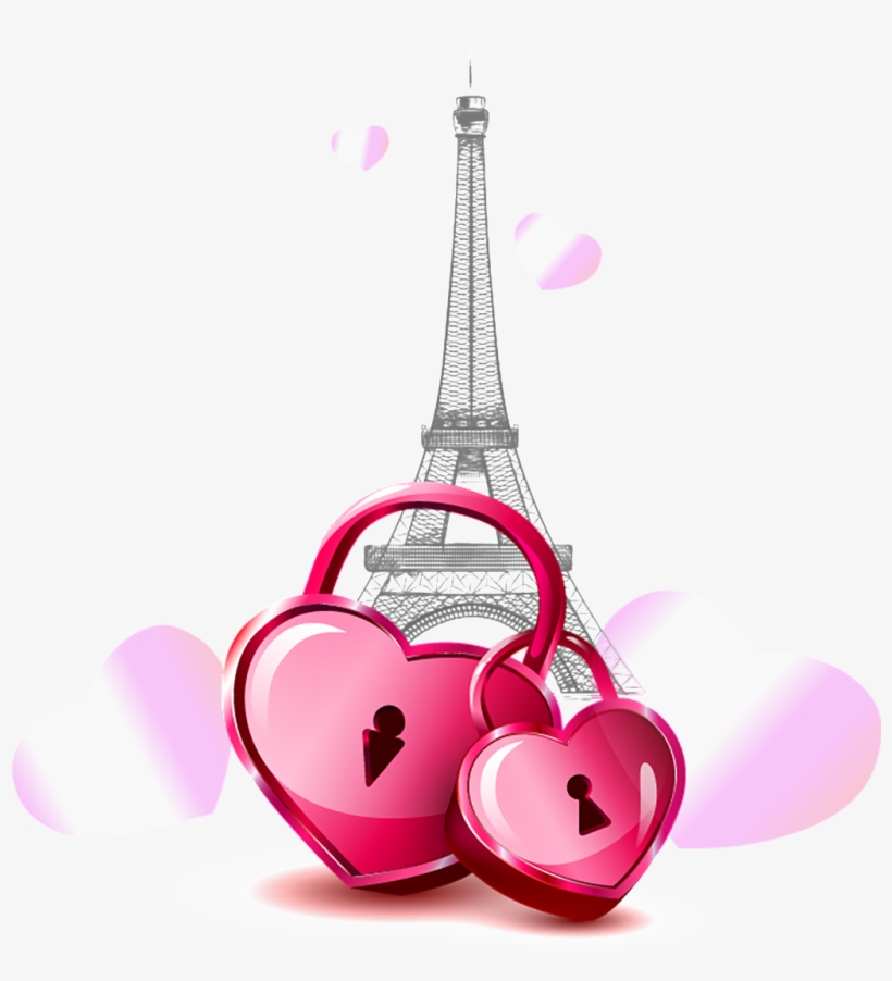 Este Gráficos Es Rojo En Forma De Corazon De Paris - Valentine's Day, transparent png download