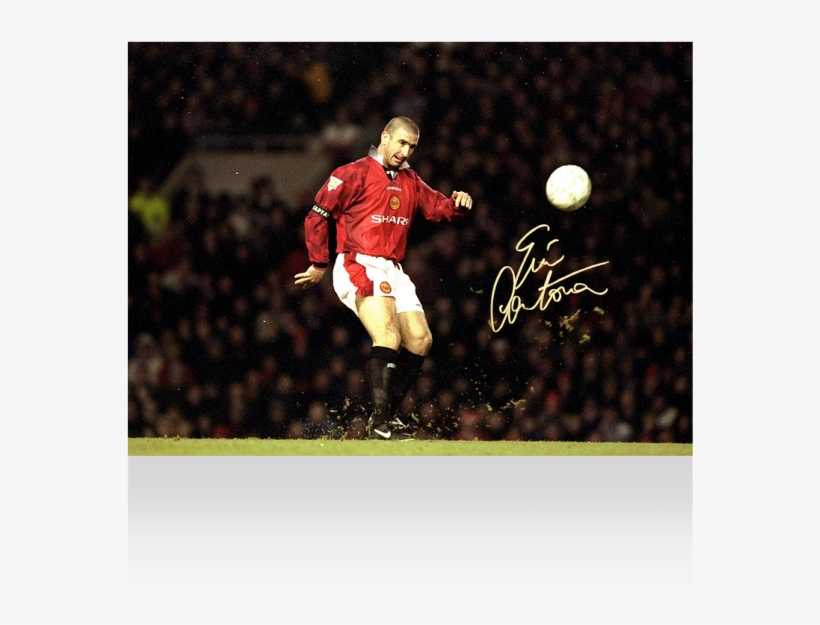 David Beckham Signed Mounted Photo Display Manchester - Eric Cantona, transparent png download