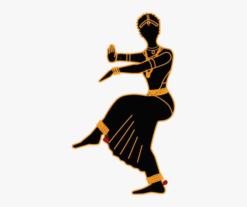 Silhouette At Getdrawings Com Free For Personal - Bharatanatyam Clipart, transparent png download