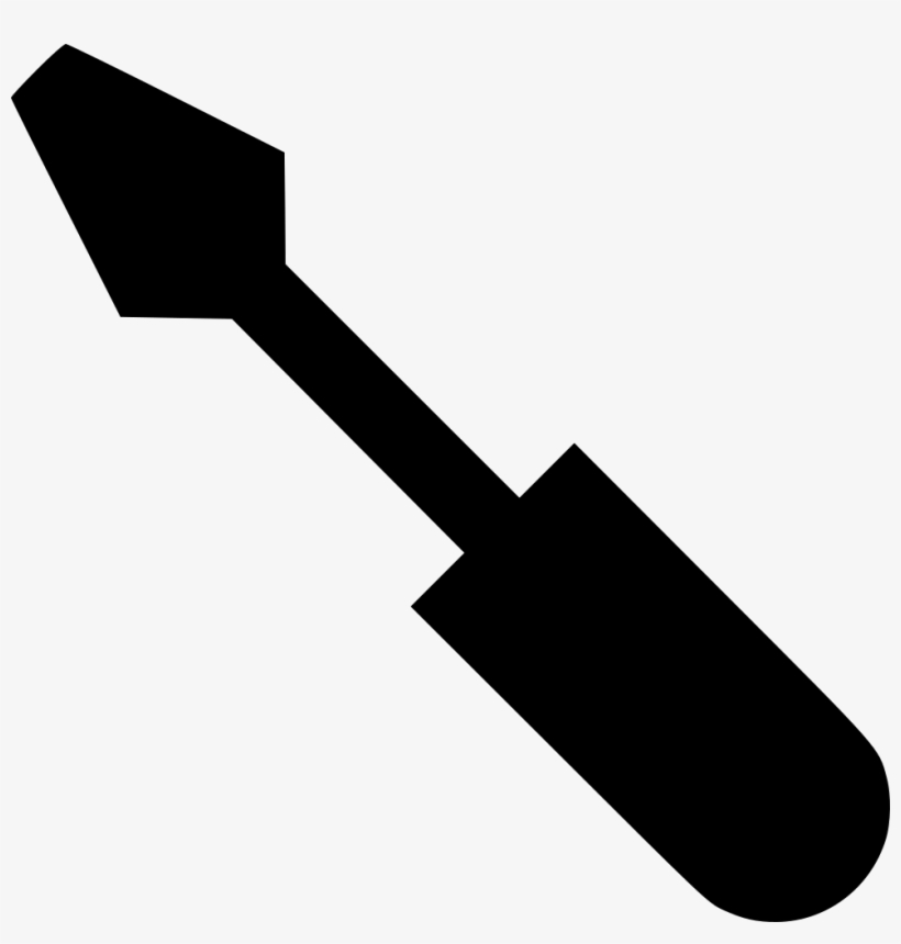 Png File - Silhouette Of A Screw Driver, transparent png download
