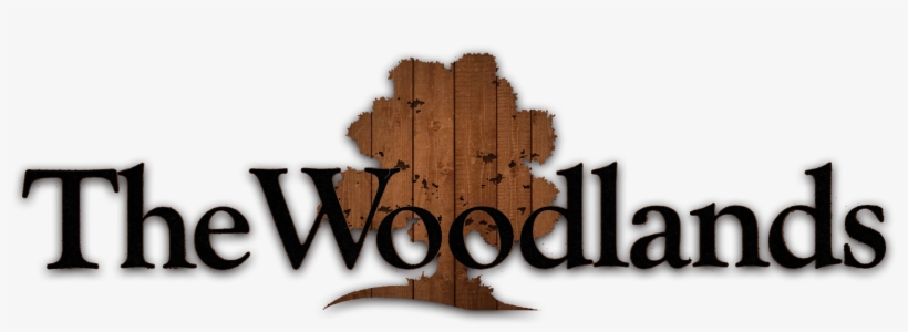 The Woodlands Logo Woodgrain Contrast - The Woodlands, transparent png download