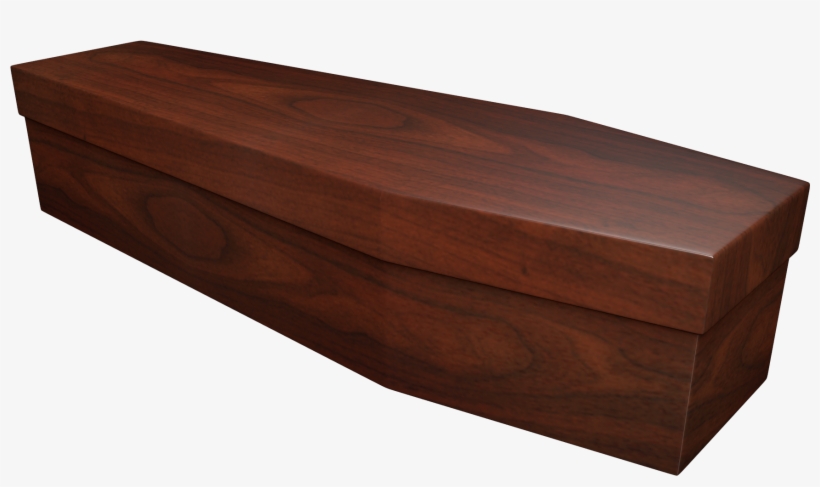 Woodgrain Cardboard Coffin - Cardboard, transparent png download