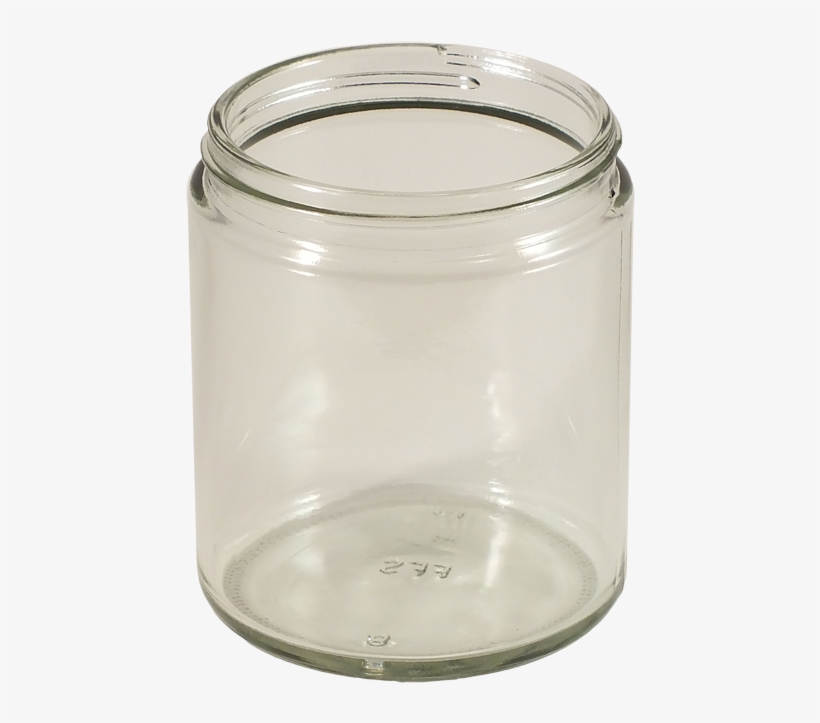 9 Oz Clear Glass Straight Sided Jar - Kaufman Container, transparent png download