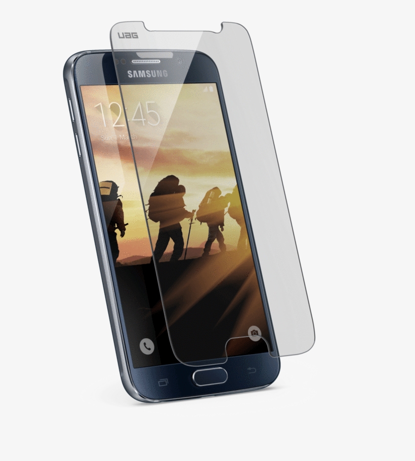Urban Armor Gear Samsung Galaxy S6 Tempered Glass Screen - Urban Armor Gear Screen Protector For Apple 12.9-inch, transparent png download