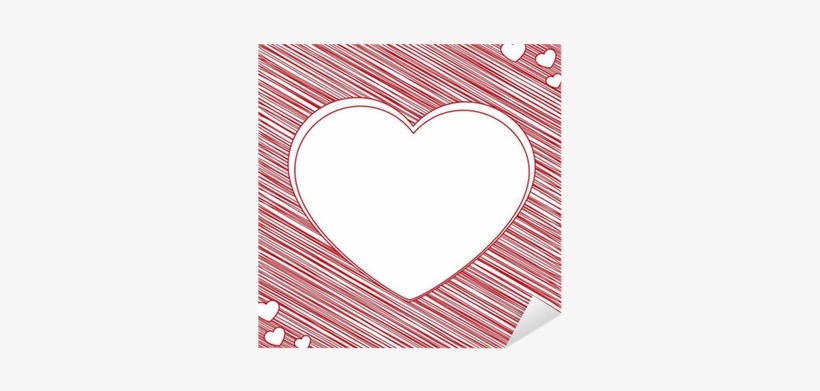 Vinilo Pixerstick Nota De Corazón Blanco • Pixers® - Heart, transparent png download