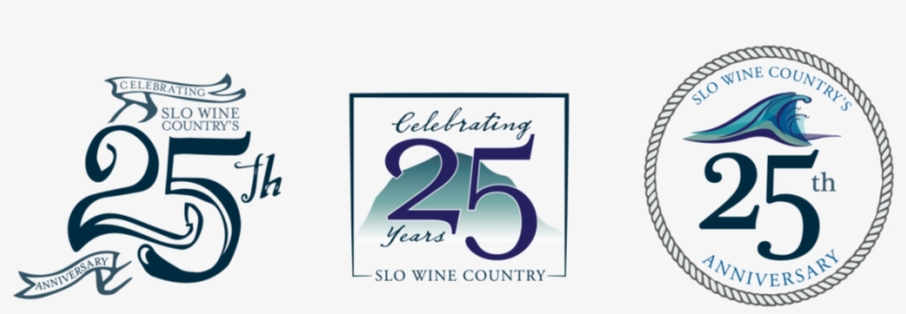 Slo Wine Country's 25th Anniversary Logo - 25th Anniversary Logo Transparent, transparent png download