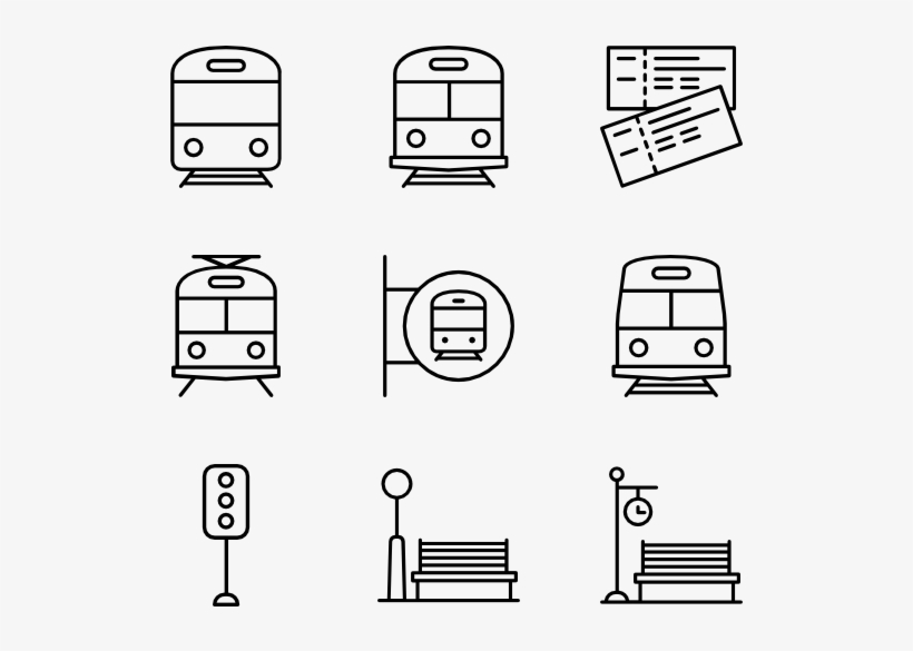Train Station - Train Station Icon, transparent png download