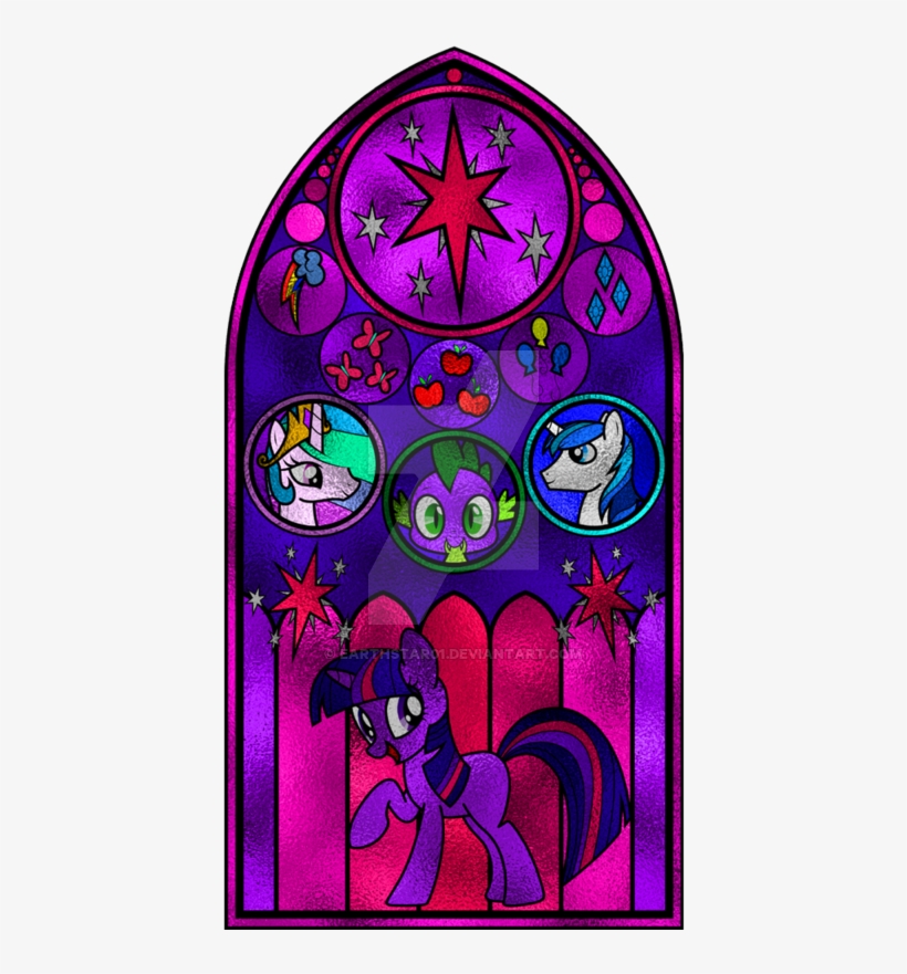 Twilight Sparkle Stained Glass Window By Earthstar01 - Itfaiye, transparent png download