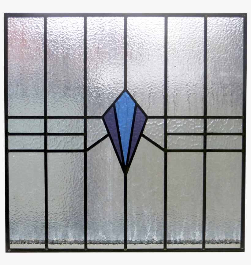 Basic Art Deco Stained Glass Panel - Stained Glass, transparent png download