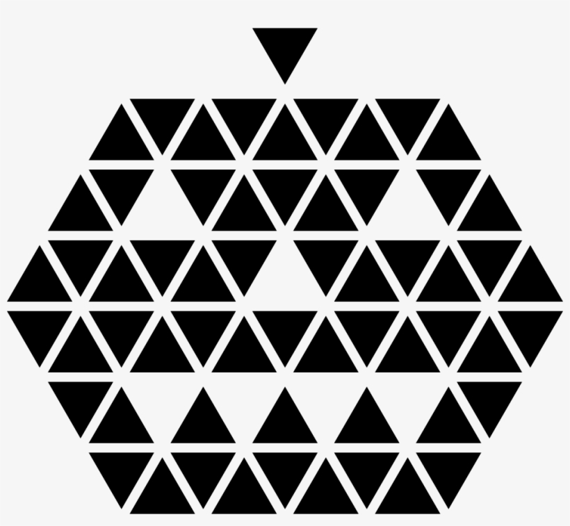Polygonal Halloween Pumpkin Face Of Small Triangles - Triangle, transparent png download