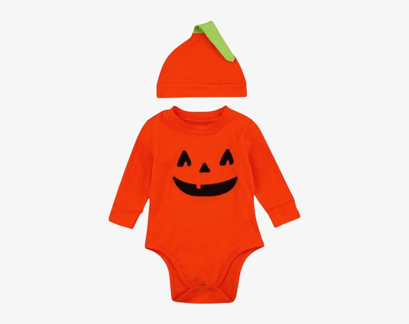 Petite Bello Bodysuit Set 0-6 Months Pumpkin Face Bodysuit - Romper Suit, transparent png download