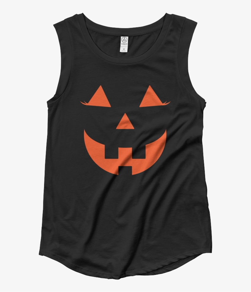 Pumpkin Face Tank Top For Women - Am I Drunk Shirt, transparent png download