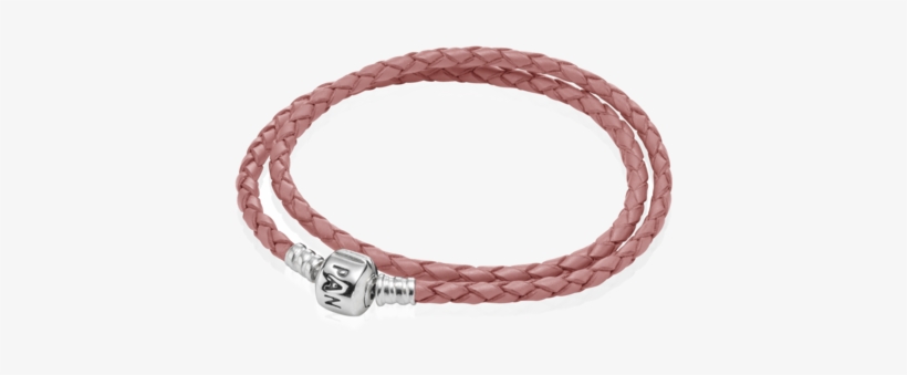 La Firma De Joyas Pandora, Cuya Característica Principal - Double Black Leather Pandora Bracelet, transparent png download