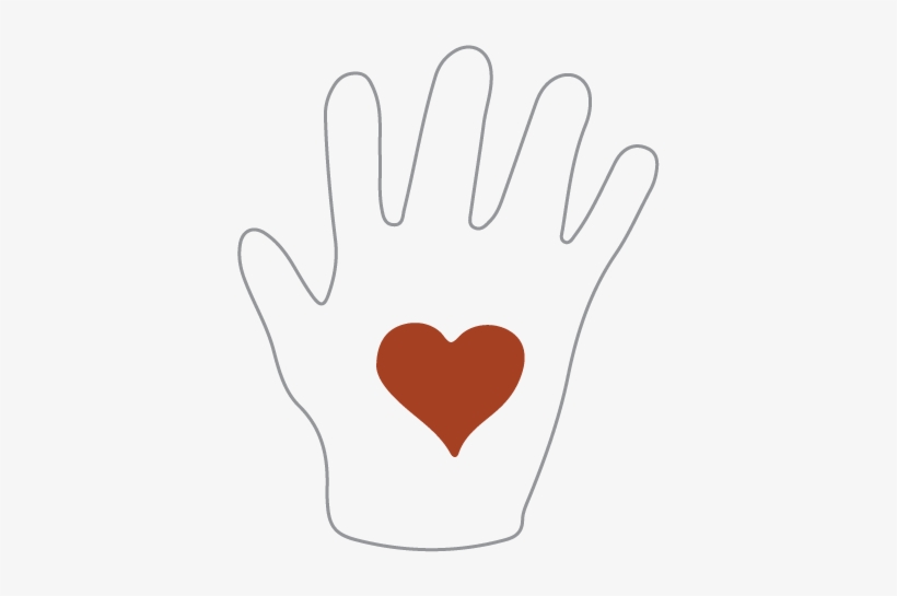 Nancy Ging Logo Hand Heart - Hand Heart, transparent png download