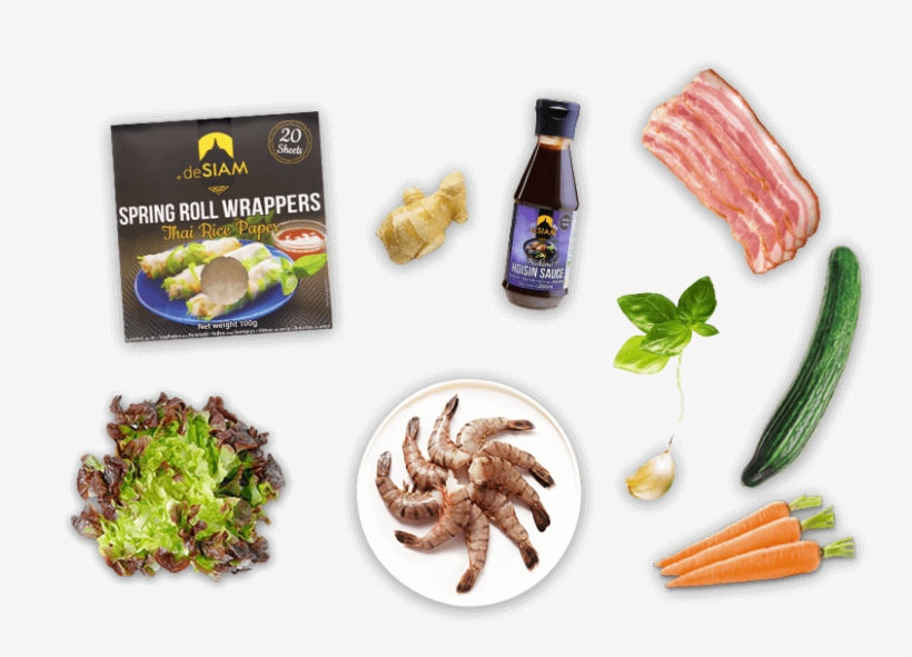 1 Pack Springroll Wrappers - Desiam, Thai Rice Paper, Spring Roll Wrappers, 20 Sheets,, transparent png download