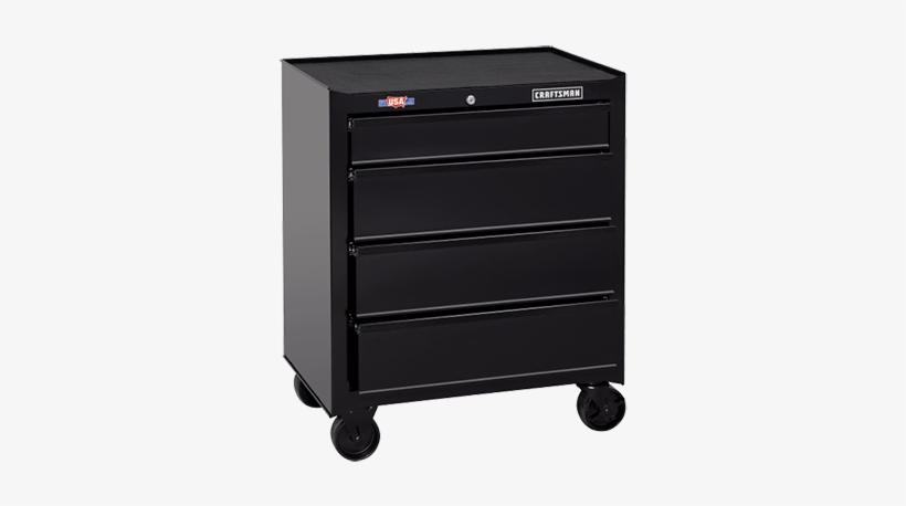 1000 Series 27" Wide 4-drawer Rolling Tool Cabinet - Craftsman, transparent png download