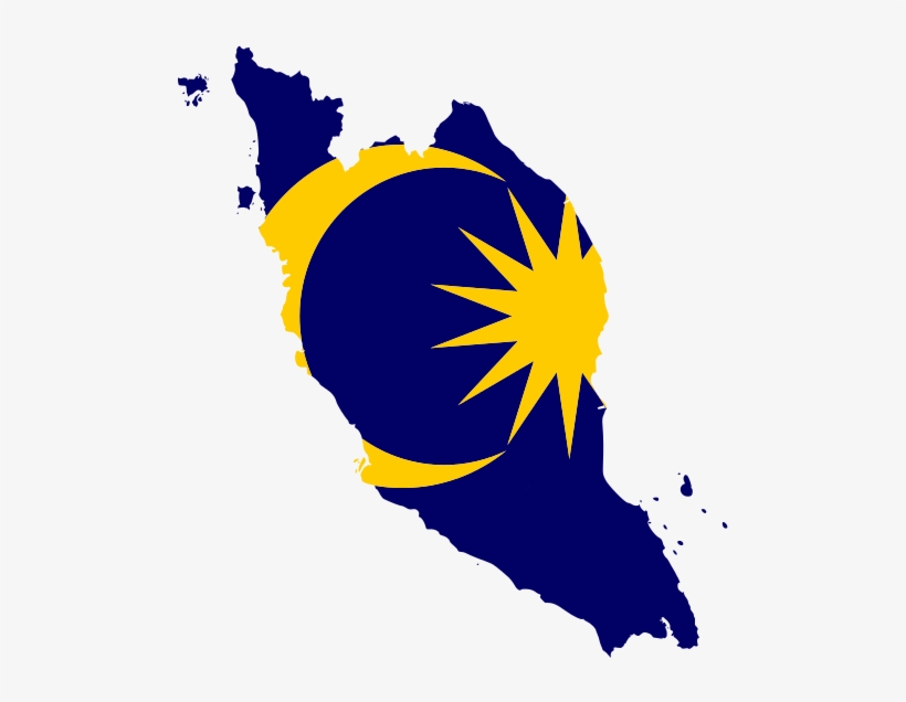 Flag Map Of West Malaysia - Malaysia Map Flag Png, transparent png download