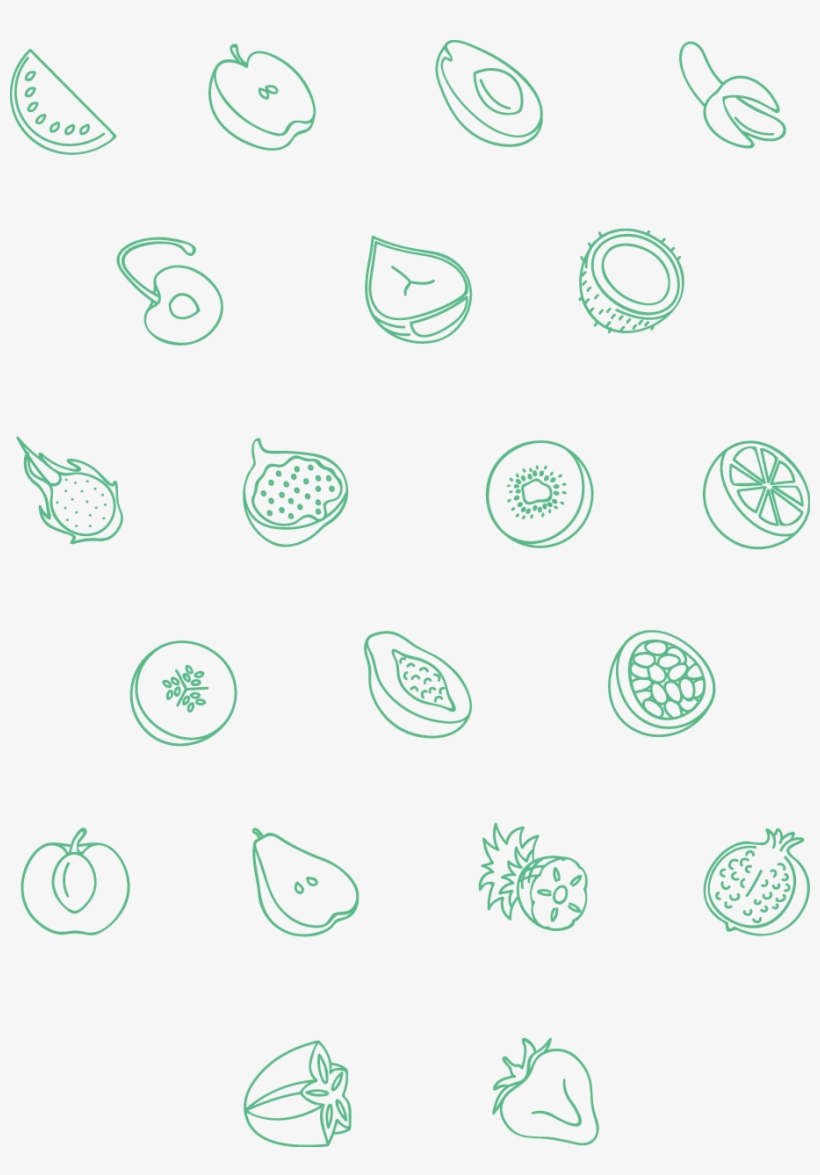 20 Fruit Icons Free Download - Wrapping Paper, transparent png download