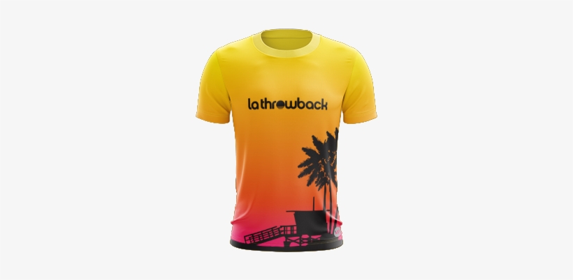 Throwback Sunset Jersey - Shirt, transparent png download