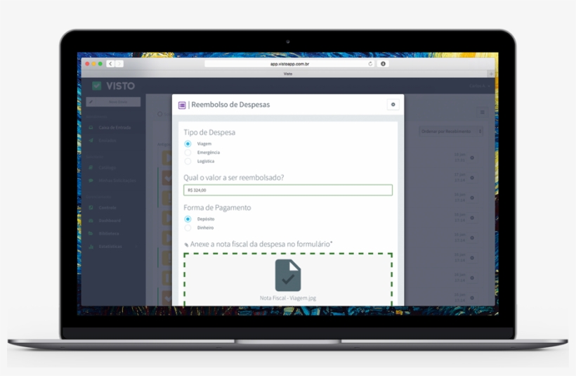 Exemple Of A Form In Visto Form Editor - Operating System, transparent png download