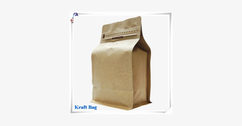 Food Grade Kraft Paper Flat Bottom Pouch With Window - Bag, transparent png download