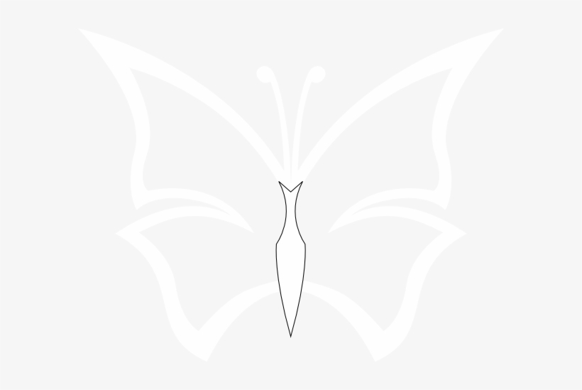 White Butterfly Clip Art, transparent png download