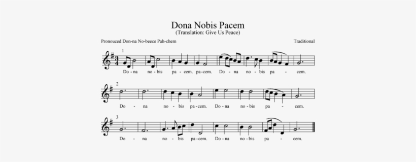 Dona Nobis Pacem Canon, transparent png download