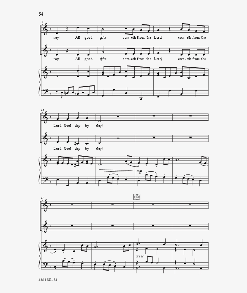 Thumbnail All God's Children Gotta Sing - Sheet Music, transparent png download