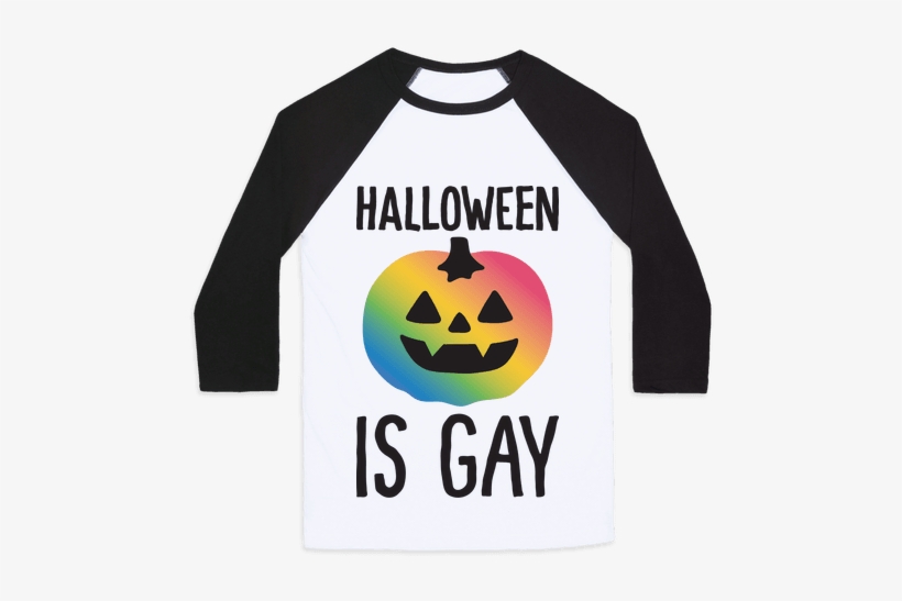 Halloween Is Gay Baseball Tee - Trying To Get My Shit Together Cat Shirt, transparent png download