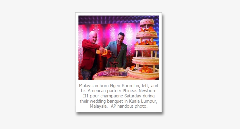 Gay Couple Married In The United States Celebrate With - Gay, transparent png download