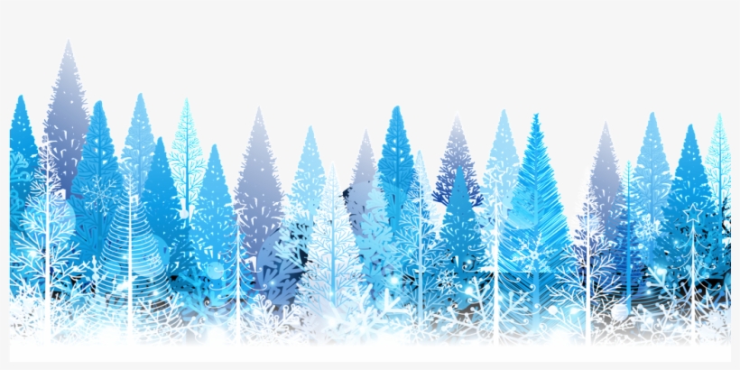 Hand Drawn Fairy Tale Winter Pine Forest Transparent - Tapis De Fête De Noël À La Mode Ensemble De Couette, transparent png download