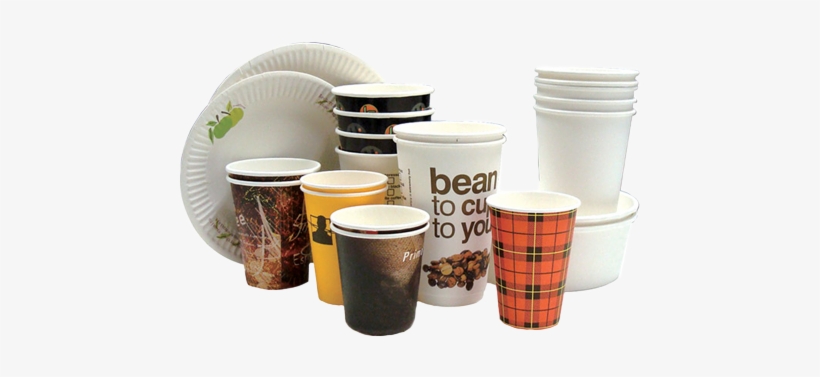 Blue Sky Disposable - Paper Cup And Plate, transparent png download