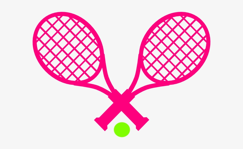 Tennis Racquets And Ball Sticker, transparent png download