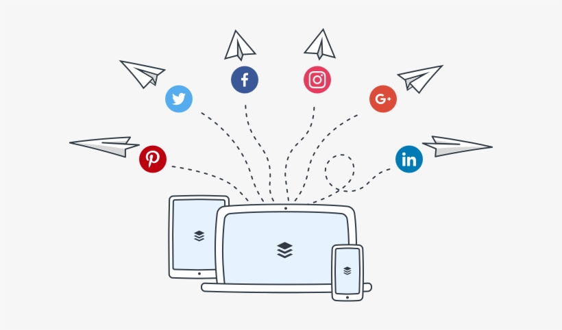 Social Medias Illustration Png, transparent png download