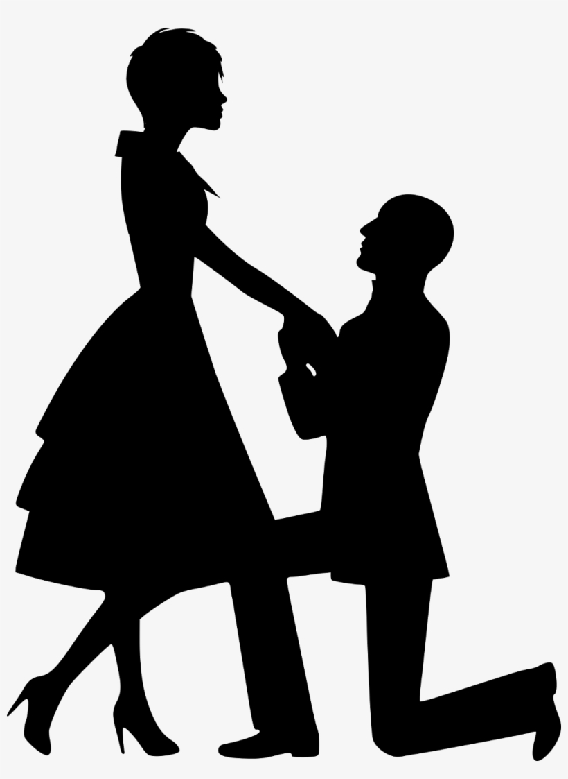 People Sticker - Couple Silhouette, transparent png download