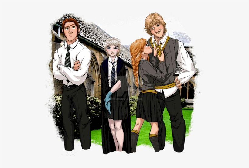 Así Serían Las Princesas Disney Si Fueran A Hogwarts - Disney Harry Potter Au, transparent png download