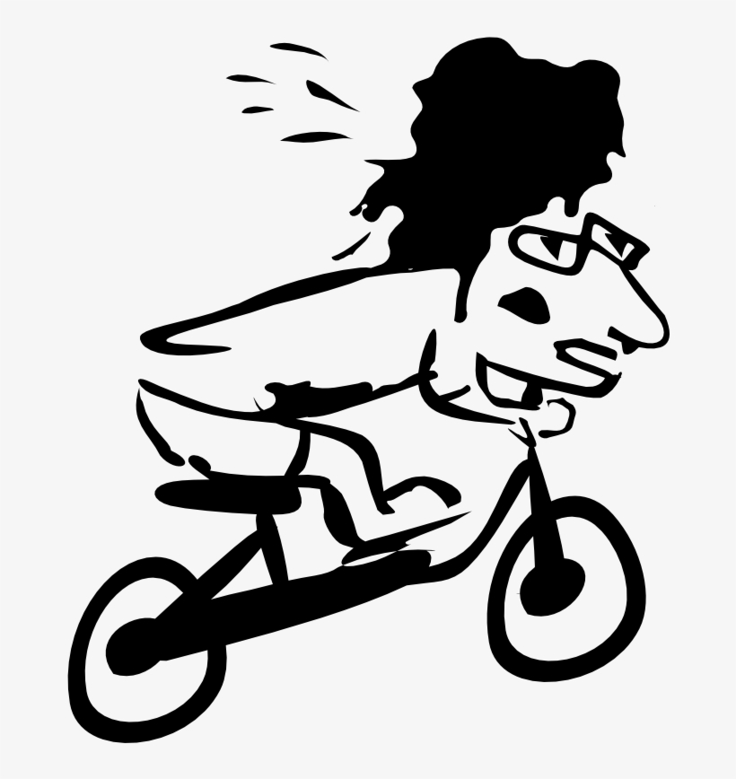 Bike Black / White - Clip Art Biker Boy, transparent png download