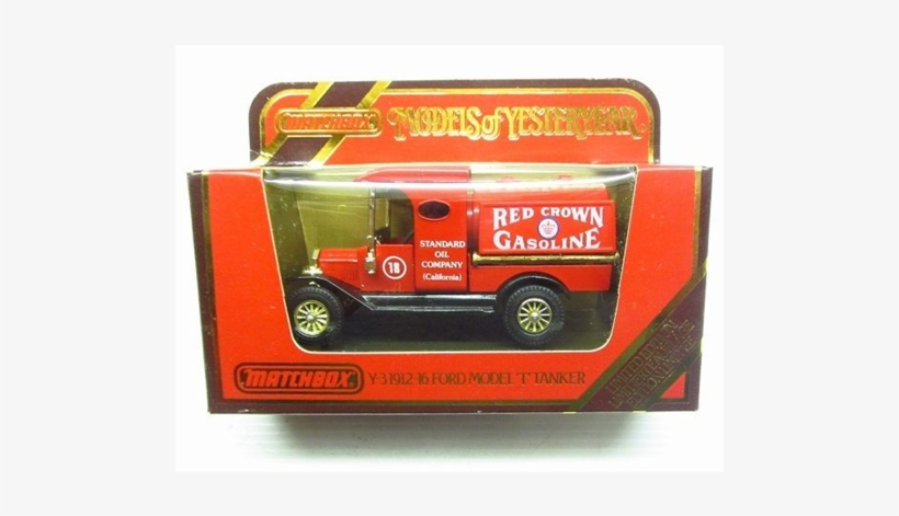 Ford Model T Tanker 1912 Red Crown Matchbox Yesteryear - Hummer H3, transparent png download