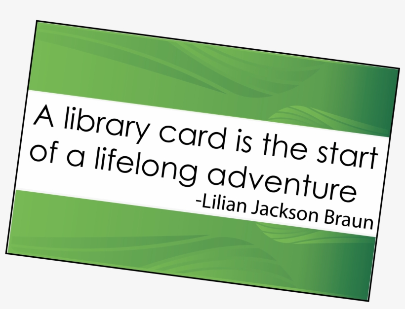 Get A Library Card - Banner, transparent png download