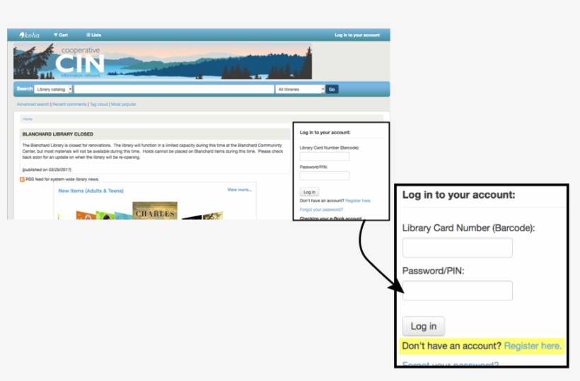 Visual Representation Of Where To Find Register Here - Hyperlink, transparent png download