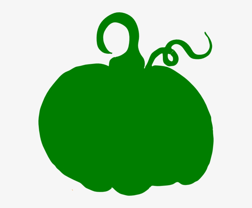 This Free Clip Arts Design Of Green Pumpkin - Silhouette Pumpkin Clip Art, transparent png download